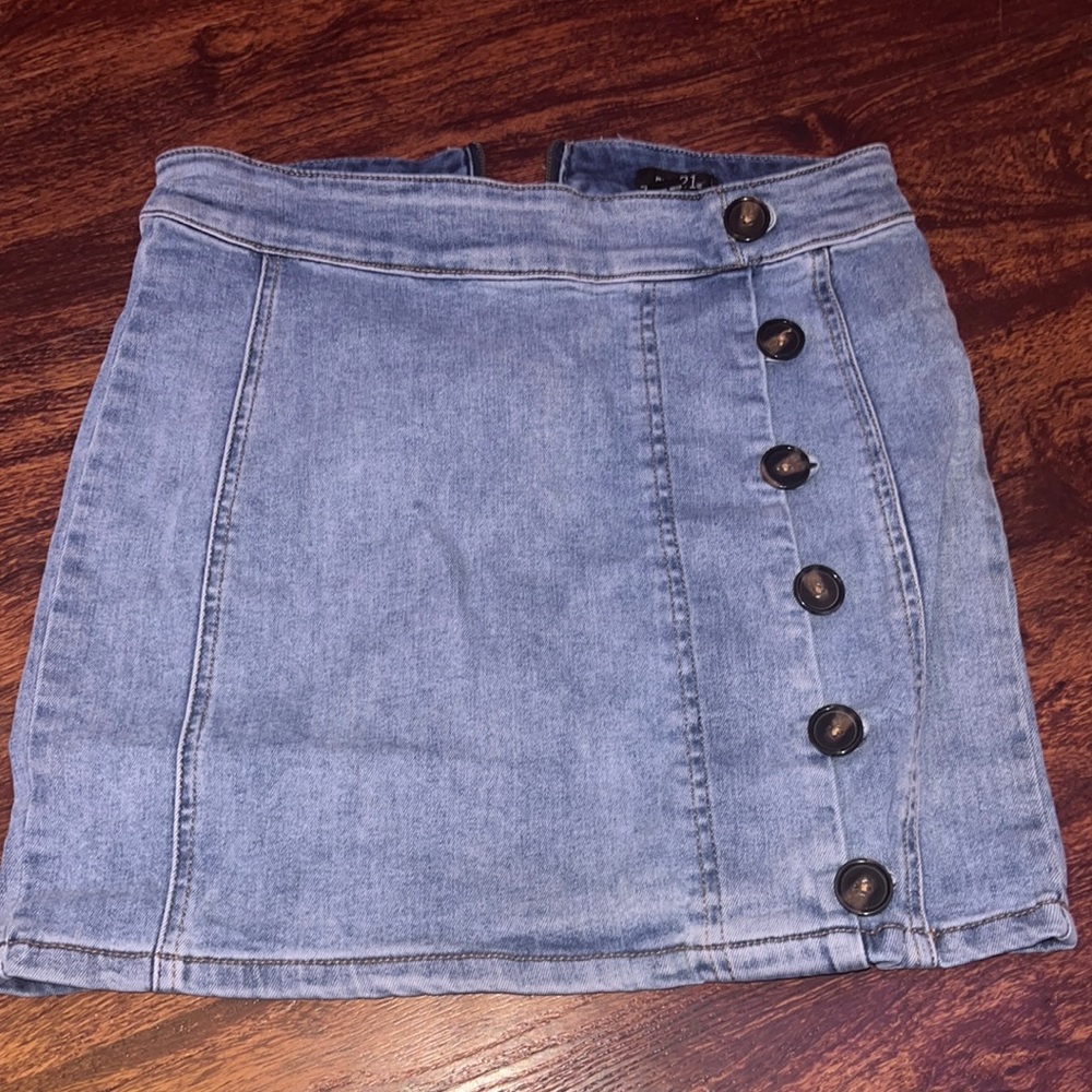 denim skirt size small only worn a couple times perfect condition not too long